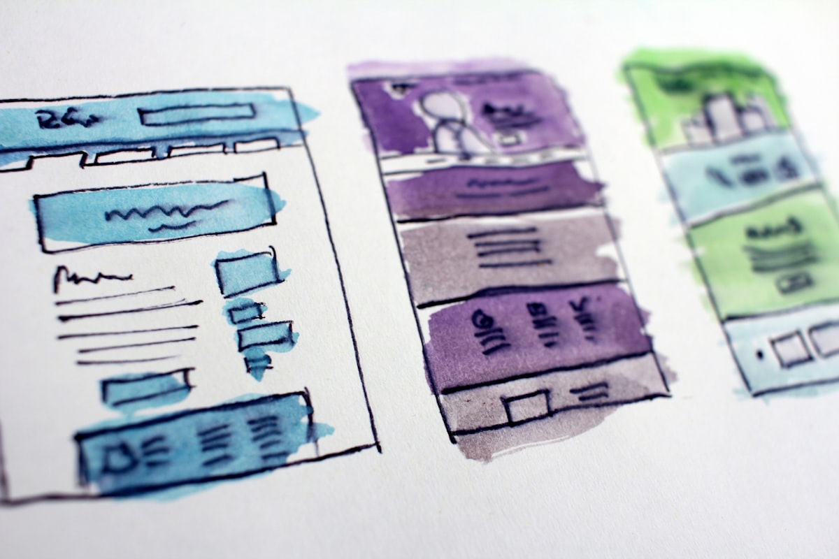 Business website project concept